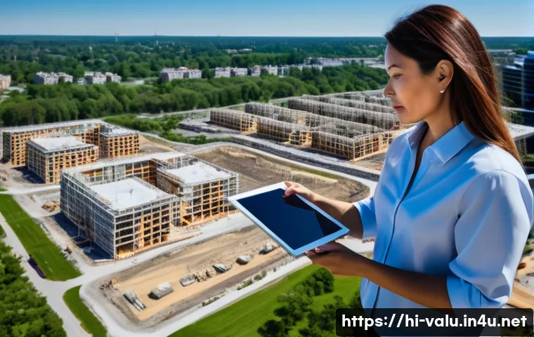 감정평가사의 법적 분쟁 사례 분석 - **Prompt:** A highly skilled property appraiser, a professional woman in her late 30s wearing a cris...