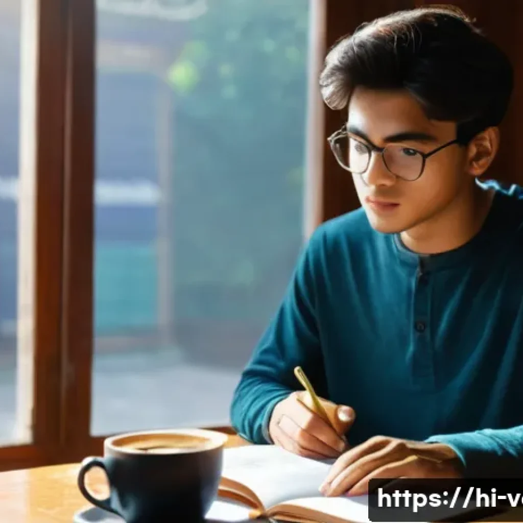 감정평가사 시험 합격률 분석 - **Prompt:** A young male student, in his early twenties, sits at a well-organized wooden desk in a b...